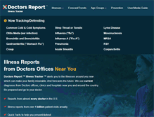 Tablet Screenshot of doctorsreport.com